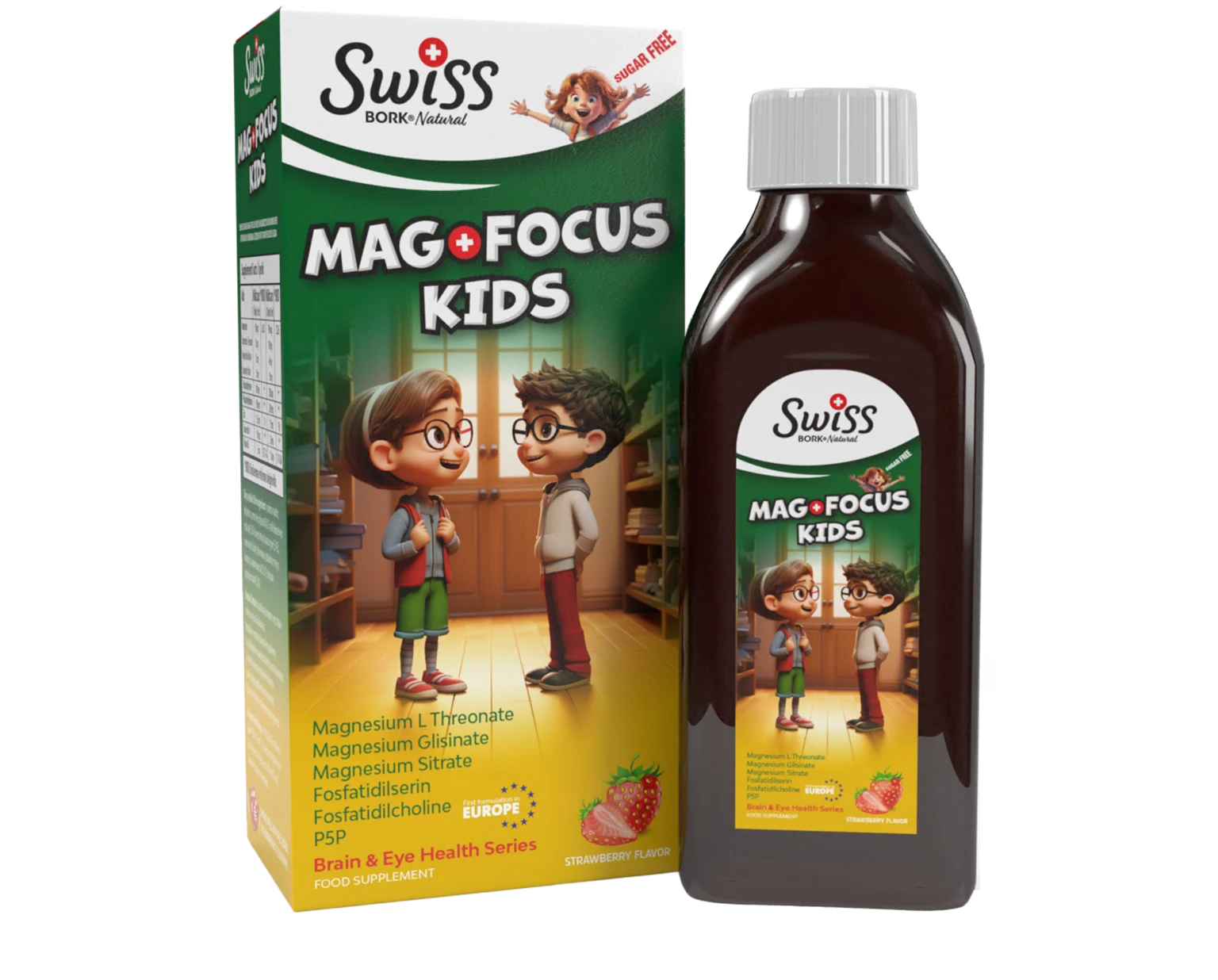 Swiss Bork Natural Mag Focus Kids 150 Ml